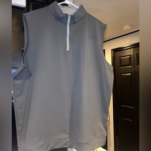 Peter Millar Gray Zip Up Vest MINT CONDITION